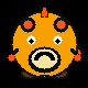 Pixel art TokenGochi looking hungry